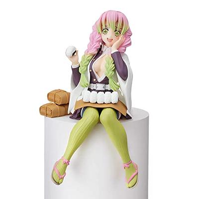 FOUONTOS Zenitsu Agatsuma Ghost Slayer Figure Eat Rice Balls Series Action  Figure Toys Collection Anime Sitting Pose Character Action Figure (Onigiri