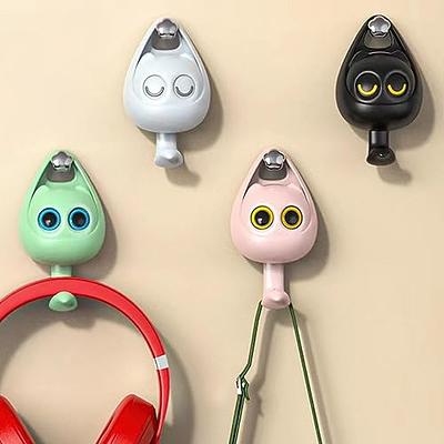 wgdpnp Creative Cute Wink Cat Hooks Creative Adhesive Hook Multi