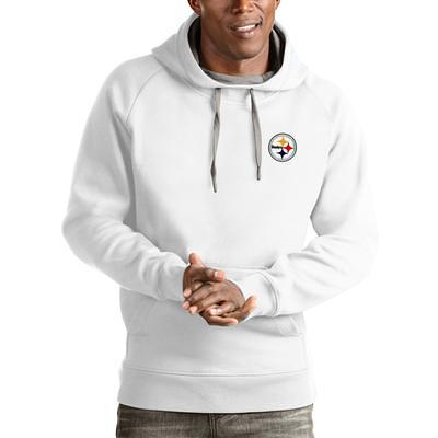 Pittsburgh Steelers Antigua Primary Logo Victory Pullover Hoodie - Khaki