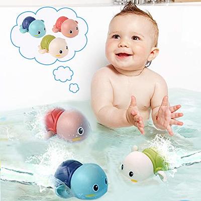 18Pcs No Hole Baby Bath Toys for Toddlers 1-3, Bath Toys for Infants 6-12  Months, Pool Toys for Toddlers Age 2-4, Ocean Animals Infant Bathtub Toys