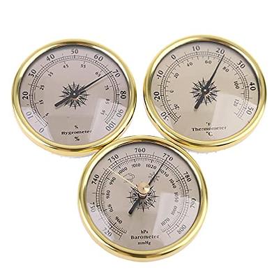 for Home Pressure Gauge Weather Station Metal Wall Hanging Barometer  Atmospheric Multifunction Thermometer Hygrometer Portable 