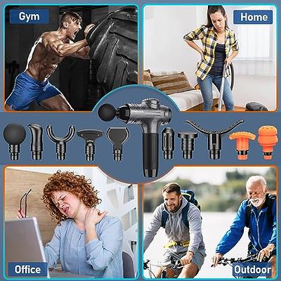 Massage Gun, Muscle Massage Gun Deep Tissue for Athletes with 10 Massage  Heads, Electric Percussion Massager for Any Pain Relief, Father's Day Gifts  from Daughter/Wife, Black