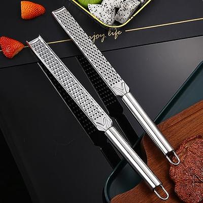Kitchen Professional Cheese Grater Stainless Steel Rust-Proof Metal Lemon  Zester Grater with Handle Handheld Grater Cheese Grater Cheese Grater with  Handle Cheese Grater Handheld Stainless Steel - Yahoo Shopping