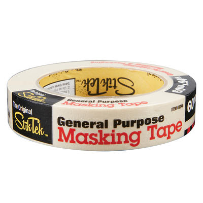 3M 201+ General Use Masking Tape, 3 Inches x 60 Yards, Tan