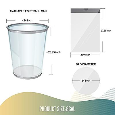 OKKEAI Small Trash Bags 1.2 Gallon 8L White Garbage Bags 5 Liter Mini Trash  Bags for Bathroom Waste Basket Liners