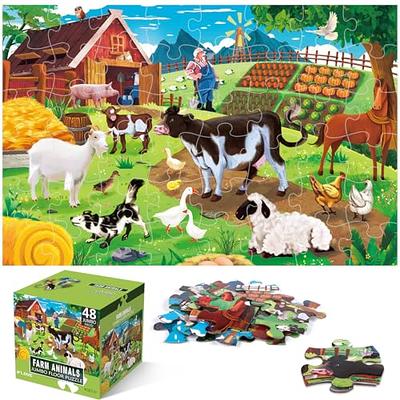 Quokka 100 Piece Floor Puzzles for Kids Ages 4-8 - 3 Kids Puzzles Ages 3-5  Year Old by QUOKKA - Toy for Learning Ocean & Forest Animals