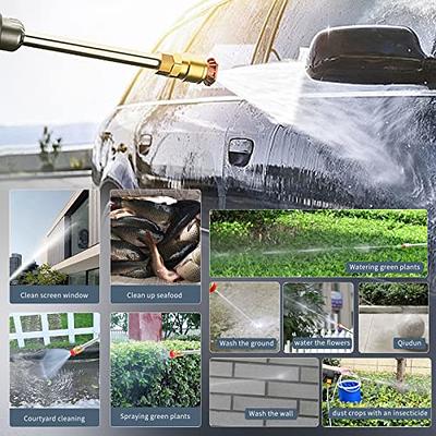 Electric Pressure Washer Cordless Power Washer Handheld Car Wash Portable Hight Pressure Cleaning Machine Kit for Car Garden Courtyard Pool