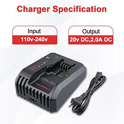 20V Lithium Battery Charger for Black & Decker US Battery