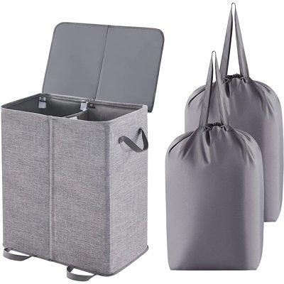 efluky Slim Laundry Hamper with Lid, Narrow Laundry Hamper with Removable  Bags, Collapsible Dirty Cl…See more efluky Slim Laundry Hamper with Lid