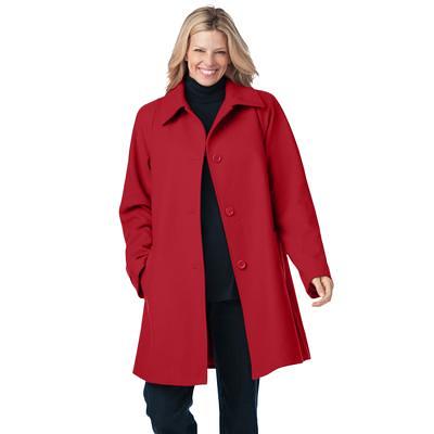 Plus Size Women's Wool-Blend Classic A-Line Coat by Woman Within in Classic  Red (Size 32 W) - Yahoo Shopping