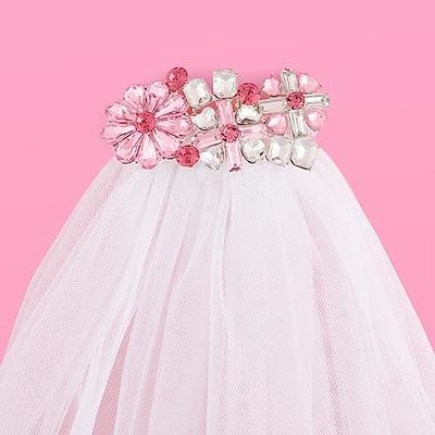 xo, Fetti Bachelorette Party Decorations Veil - Rose Gold Crystal Veil, Bridal Shower