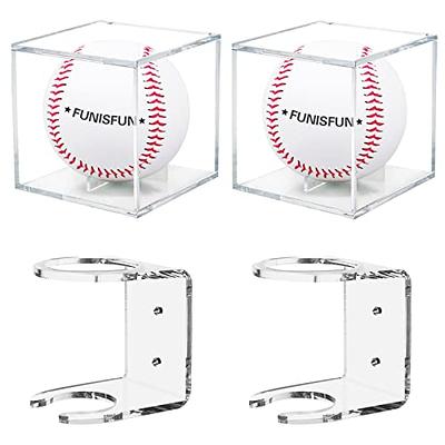 Better Display Cases Clear Acrylic Wall Mounts and Display Stands for Baseball Bats