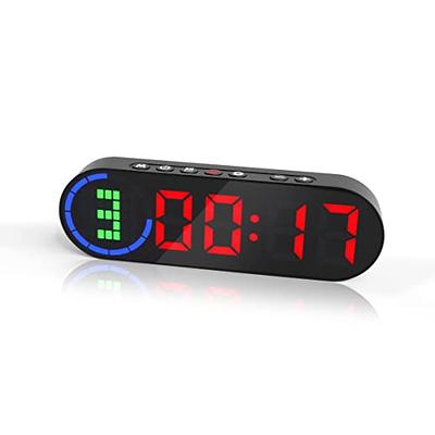 GymNext Flex Timer - Gym Edition - Bluetooth App-Controlled Wall Mounted  23 LED Gym Clock with Large 4.0 Digits for Crossfit, Tabata, HIIT, EMOM,  MMA, Boxing, Interval Training, Circuits, Workouts : 