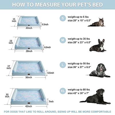 WESTERN HOME WH Large Dog Bed for Large, Jumbo, Medium Dogs, Orthopedic Pet  Bed Waterproof Mattress with Removable Washable Cover, Thick Egg Crate