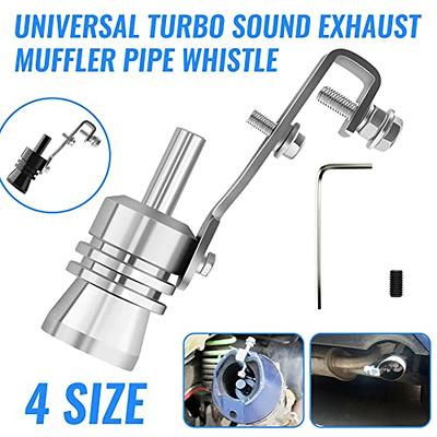 Universal Turbo Sound Whistle Muffler Exhaust Pipe Simulator Whistler for  Car 