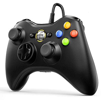 Wired USB Game Controller Gamepad Game Joystick Joypad for Microsoft Xbox  360/Slim & Windows PC (Black)