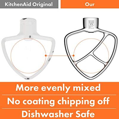KITCHPOWER 6 Quart Flex Edge Beater for KitchenAid Bowl-Lift Stand Mixers,  Kitchenaid Paddle Attachment Mixer Accessory
