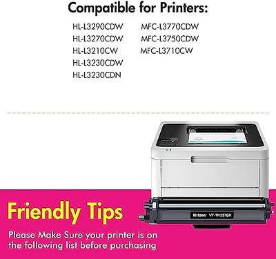 TN227 TN-227BK/C/M/Y High Yield Toner Cartridge Compatible Replacement for  Brother TN227 TN227BK TN 223 HL-L3290CDW MFC-L3770CDW MFC-L3750CDW