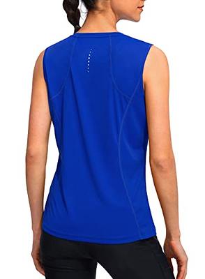 YYV Women's Workout Tank Tops Lightweight Sleeveless Shirts for Women Loose  Fit Tops for Athletic Running Tennis Yoga (Royal Blue X-Large) - Yahoo  Shopping