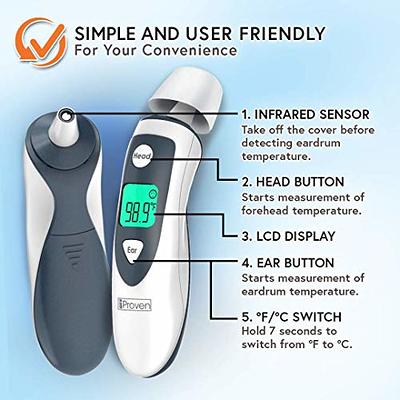 IPROVEN Digital Oral Thermometer for Adults & Kids Reliable, Fast &  Accurate Measurements Easy to Use