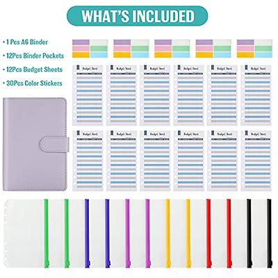 Budget Binder Organizer, A6 Cash System Planner for Money Receipts Budgeting,PU  Leather Notebook,12 PCS Clear Cash Envelope,12 Expense Tracker Budget Sheets  and 30 Colorful Blank Labels (Purple, A6) - Yahoo Shopping