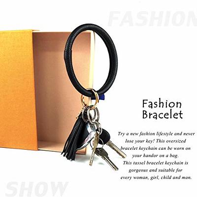 PRIANGEL Silicone Key Ring Bracelet for Women Beaded Wristlet Keychain  House Car Keys Rings Holder with Tassel - Yahoo Shopping