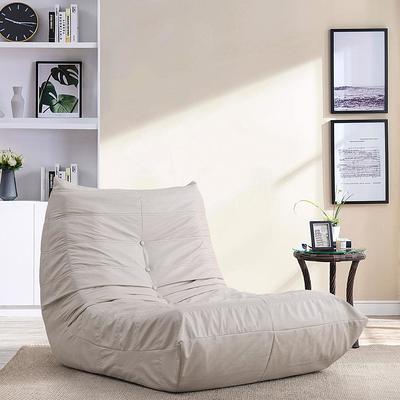 Carnegy Avenue Gray Furry Fabric Bean Bag