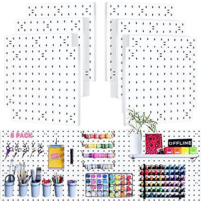 Pegboard Shelves Organizer Accessories Craft Room Home Garage 10 x 5 In 4  Pack