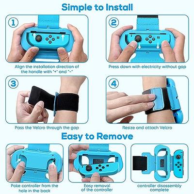  [2 Pack] Leg Strap for Nintendo Switch Sports Play Soccer/Switch  Ring Fit Adventure, for Joy Cons Switch OLED Model Controller Game  Accessories,Adjustable Elastic Strap,Two Size for Adults & Children : Video