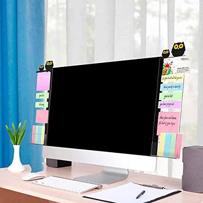 Office Desk Accessories 2pcs Computer Monitor Memo Board Message Board  Transparent Acrylic Side Panel Sticky Note Board Left and Right Computer  Note Board Suitable for Women Work Form Home Office - Yahoo