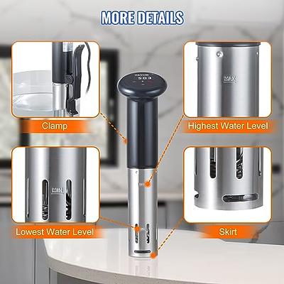 Fityou Accu Slim Sous Vide Thermal Immersion Circulator, 1100W Vacuum  Precision Cooker with Precise Temperature and Timer, Full Touch Screen  Control, Ultra-Quiet Sou Vide Slow Cooker, Recipe - Yahoo Shopping