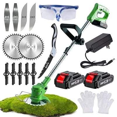 Wild Edge 16-Inch 40V Lithium-Ion Cordless Reel Lawn Mower, 2.0 AH Battery  and Charger Included