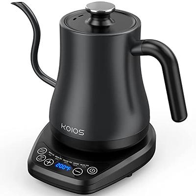 Mecity Electric Gooseneck Kettle with Display Automatic Shut Off Coffee Kettle Temperature Control Hot Water Boiler Pour Over Tea Kettle 1200 Watt
