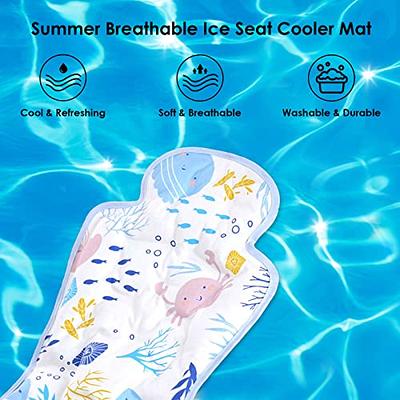 Felenny Baby Car Seat Cooler Pad Summer Chair Ice Cushion Baby Car Seat  Cooler Pad Carseat and Stroller Cooling Pad for Stroller High Chair 26.8in  *