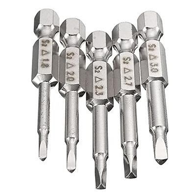 Eyech 5pcs Triangle Head Screwdriver Bits Tip Set Magnetic