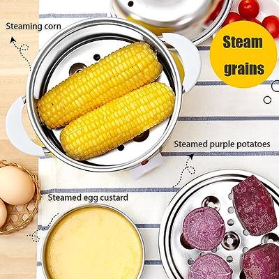 KALWEL,Egg Poacher,Rapid Egg Cooker,Egg Steamer Cooker,Egg Cooker Stainless  Steel,Boiled Egg Timer-Double Layer,Adjustable Timing,Automatic Power Off,7  Egg Capacity-Boiled Eggs,Omelette,Steamed Corn - Yahoo Shopping