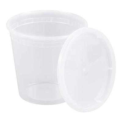 ChoiceHD 16 oz. Microwavable Translucent Plastic Deli Container