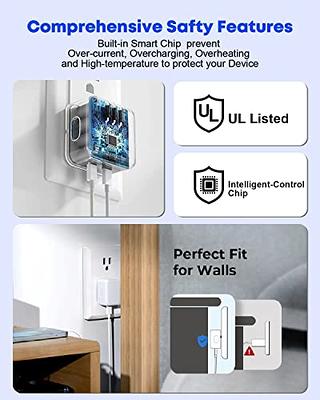 Chargeur Prise USB C Compatible with iPhone 15/15 Pro /15 Pro Max /15 Plus  /14/13/12/11 /SE/X/XR/XS/Mini /8/7 /6S /5S, 20W USBC Rapide Adaptateur Type  C Secteur Mural Alimentation : : High-Tech