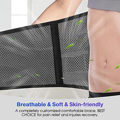 AVESTON Back Support Lower Back Brace for Back Pain Relief - Thin  Breathable Rigid 6 ribs Adjustable Lumbar Support Belt Men/Women Keeps Your  Spine