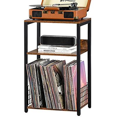 Record Player Stand Vinyl Record Storage Holder Rack LP Display Stand Record  Player Table Turntable Stand with Metal Frame for Living Room Bedroom Study  Office - Yahoo Shopping