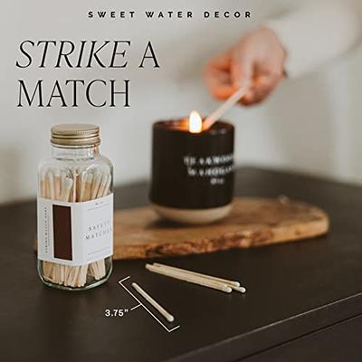 Big Colorful Matches in Glass Jar Candle Decor & Accessories Home  Decoration 4 Safety Matches Matchstick Jar Apothecary Matches 