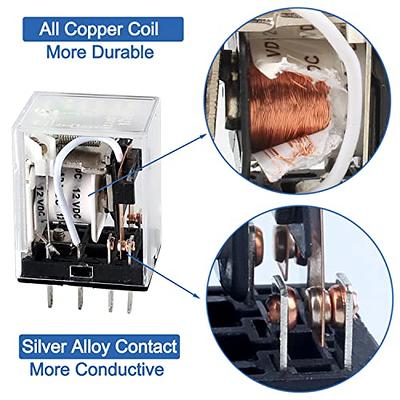 Electromagnetic Relay, 14-pin 4PDT, 12V/24V/110V/220V