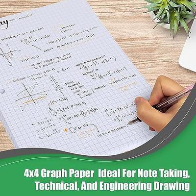 Basics Graph Ruled Loose Leaf Filler Paper 100 Sheet 11 x