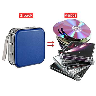 Organisateur De Voiture Portable CD DVD Case 24 Pièces Disque Capacité PU  Sac De Rangement Strass Boîte Ronde Avec Fermeture Éclair Pour La Maison  Auto Gadget Du 14,4 €