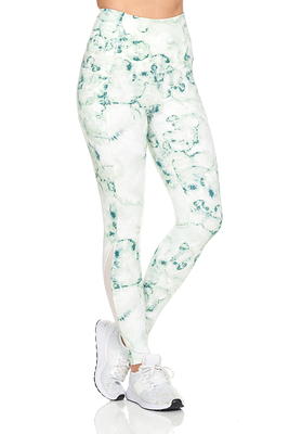 Allegra K Women's Printed High Waist Elastic Waistband Yoga