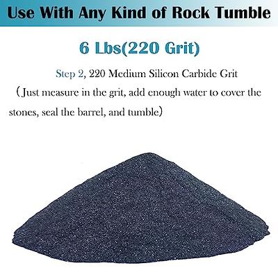 SACKORANGE 6 LBS Step-2 220 Grit Silicon Carbide Rock Tumbler Grit for  Tumbling Stones, Premium Tumbler Media Grit Works with Any Rock Tumbler - 6  Pounds … - Yahoo Shopping