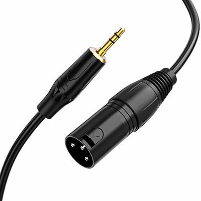 tisino XLR to RCA Cable, Nylon Braid XLR Female to RCA Male HiFi Audio  Cable, 4N OFC Wire, for Amplifier Mixer Microphone - Single, 10 Feet