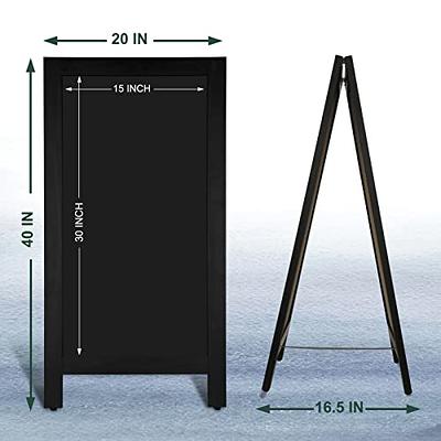 DOCMON Chalkboard Signs, 12 x 16 Rustic Magnetic A-Frame