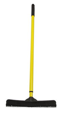 Rubbermaid Commercial Products Broom Angled with Vinyl Coated Metal Handled Polypropylene Fill Gray FG637500GRAY