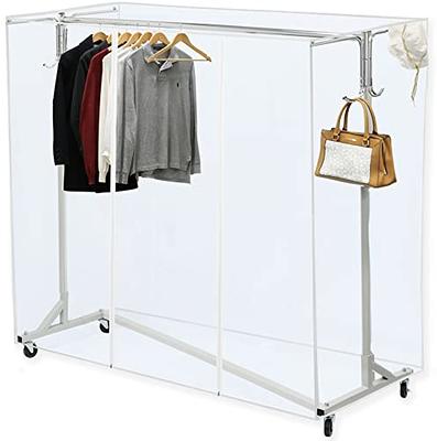 Simple Houseware Industrial Grade Z-Base Garment Rack, 400lb Load